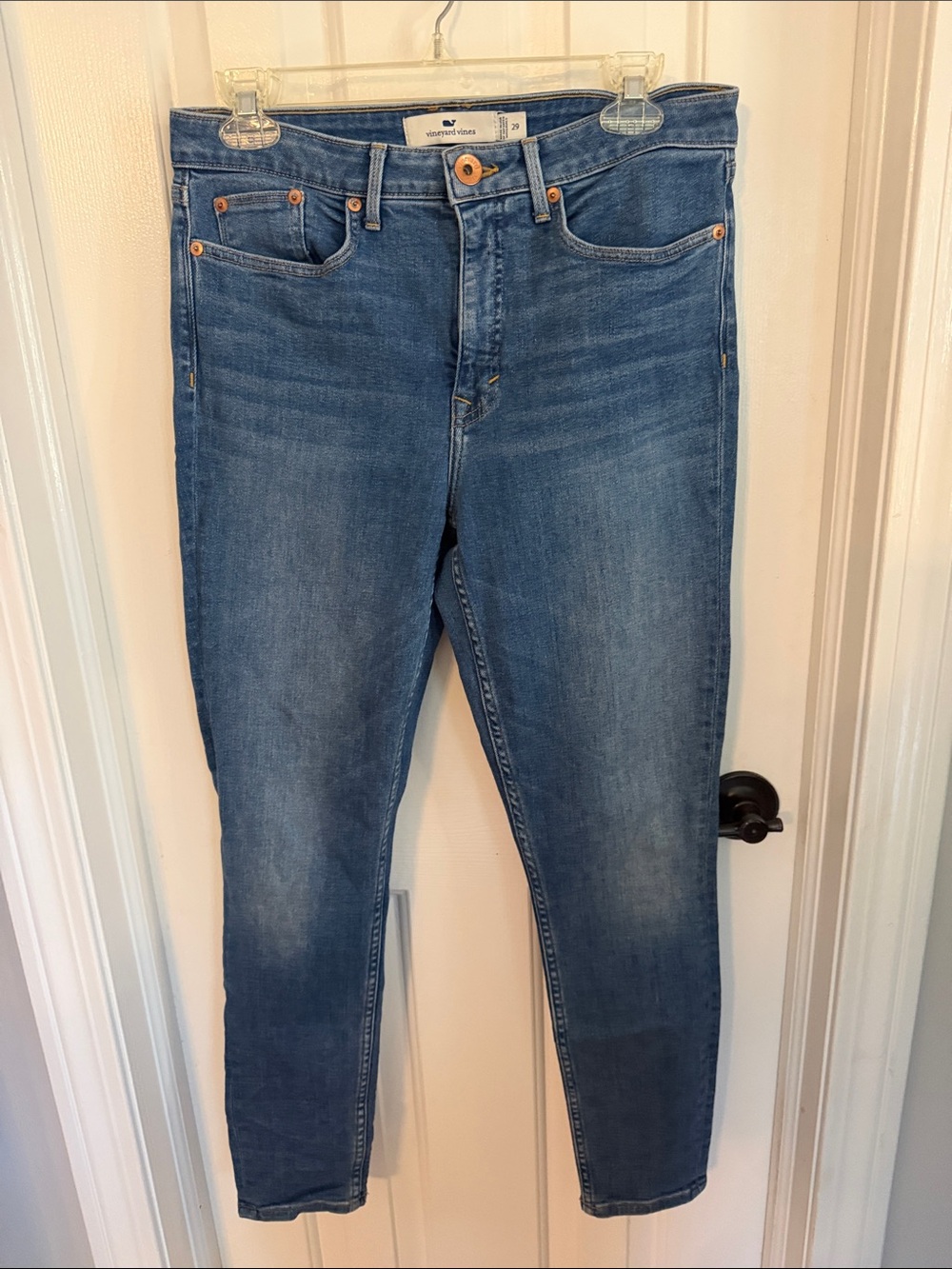 Vineyard Vines High Rise Skinny Blue Jeans Women's Size 29 Medium Wash
